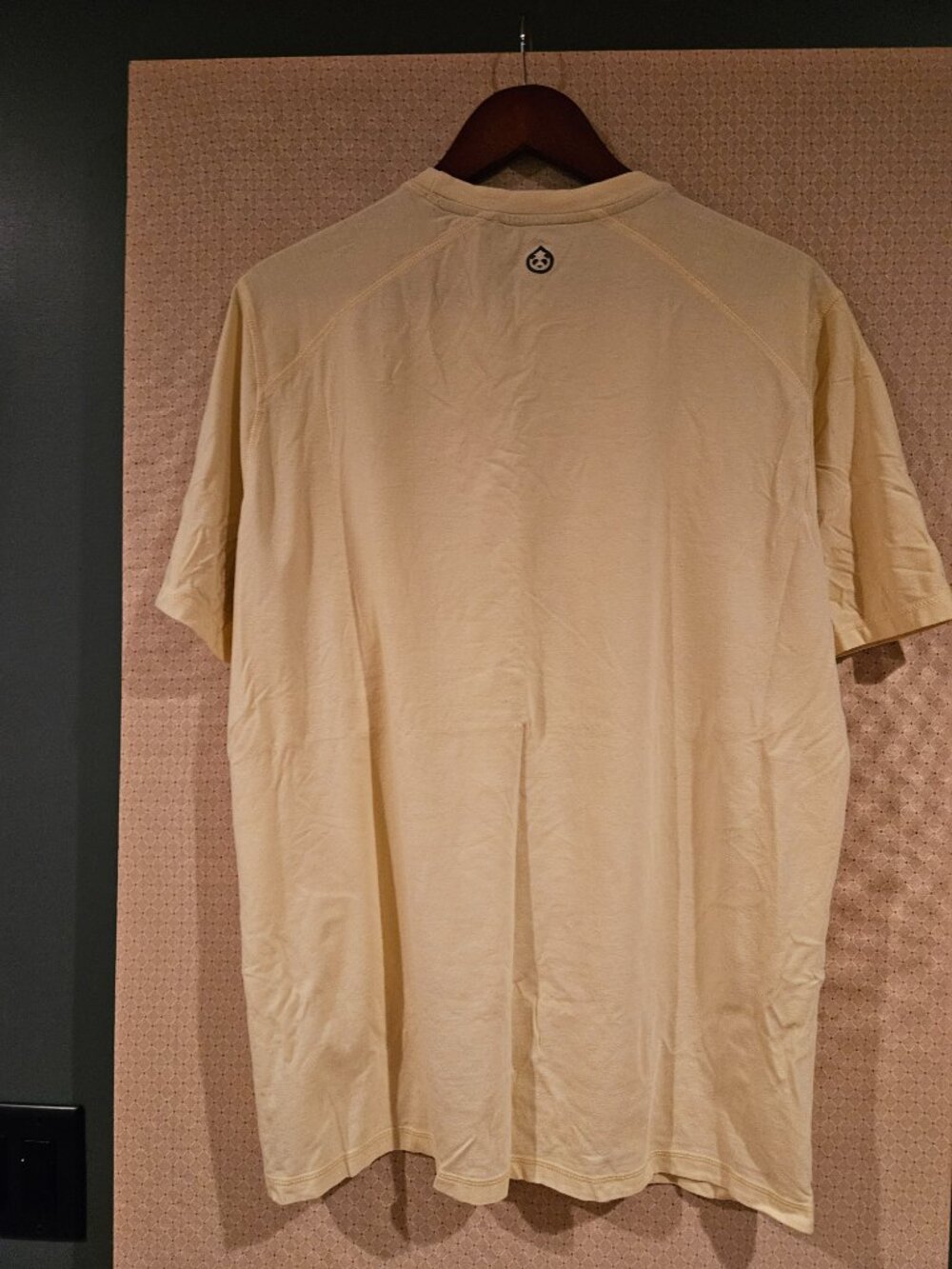 tasc Performance Bamboo Light Yellow Crew T-Shirt - Size XL - Picture 5 of 5